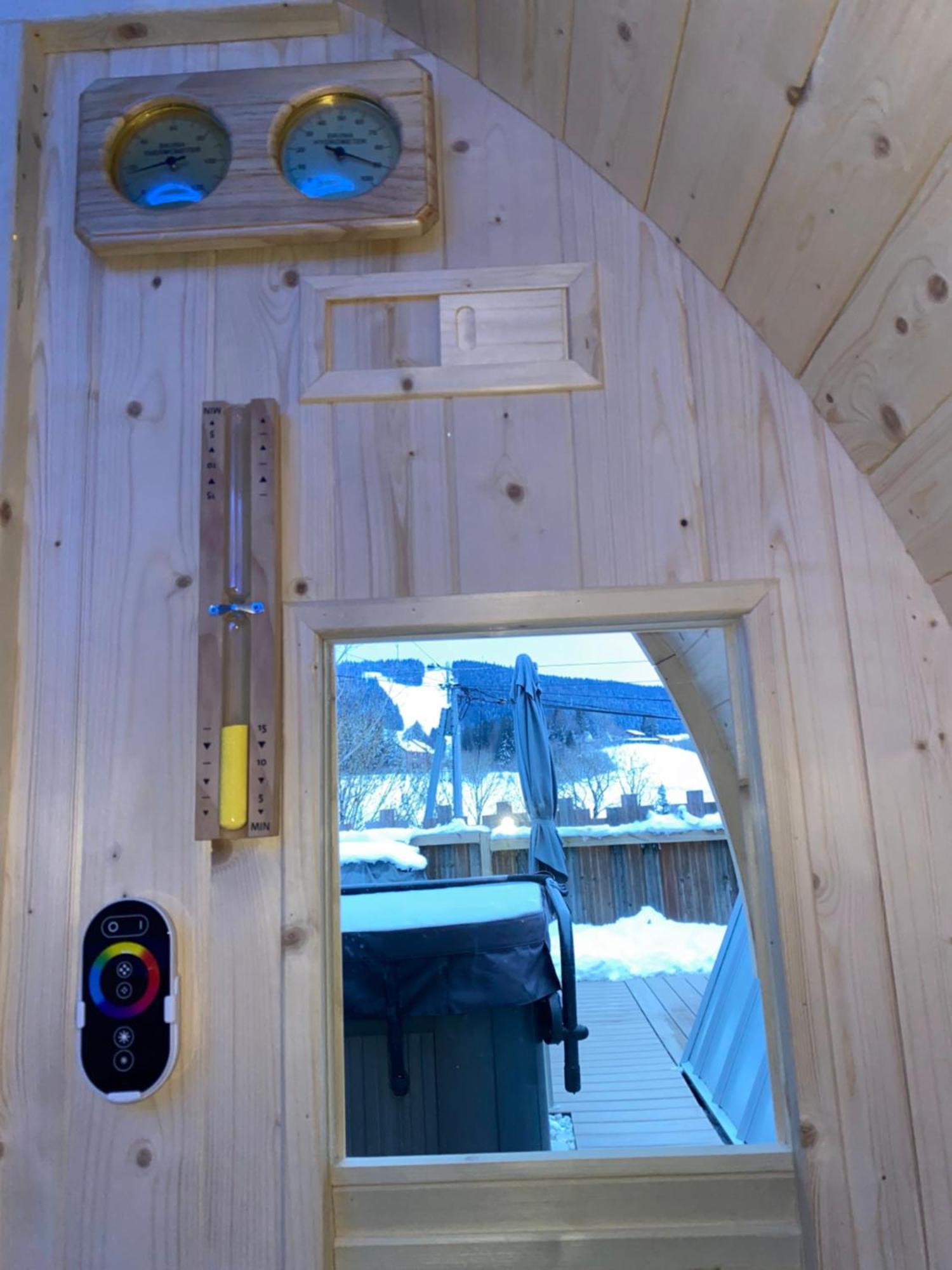 Au-Doux-Altic Chalet Romantique Avec Jacuzzi Et Sauna Métabief Kültér fotó